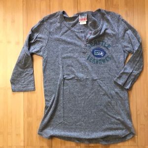 Seattle Seahawks - 3/4 sleeve henley